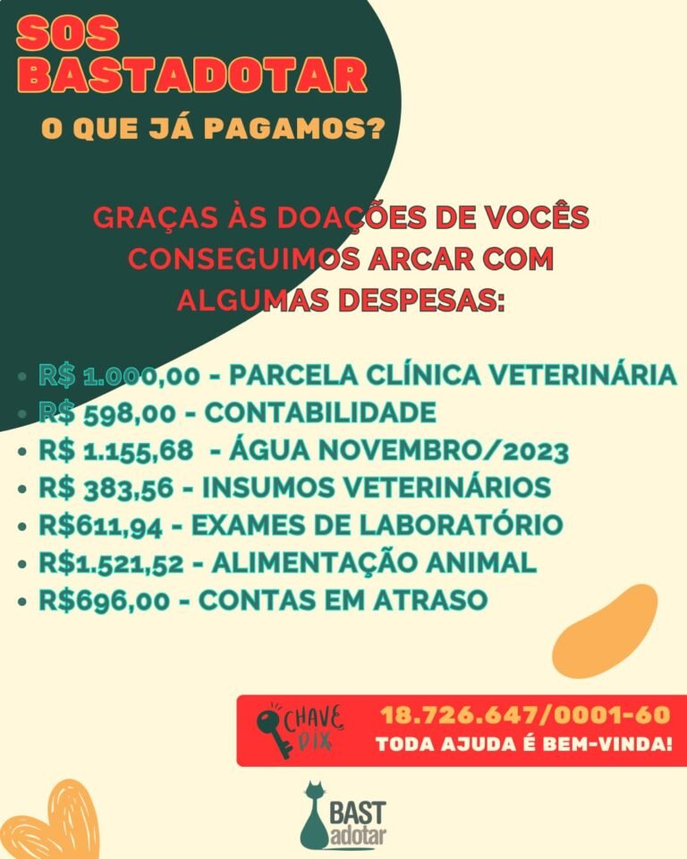 As contas são muito altas